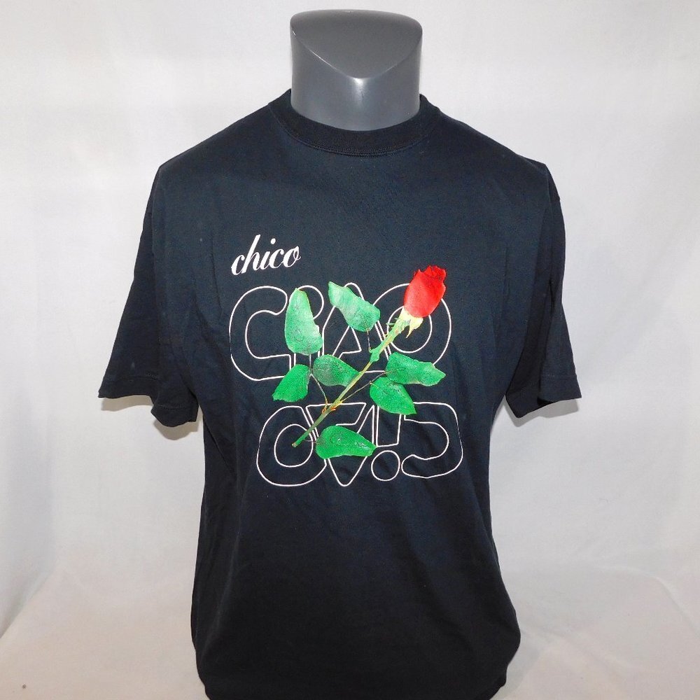 Fabrique Queen Italie CIAO Chico Rose T Shirt Black Mens L